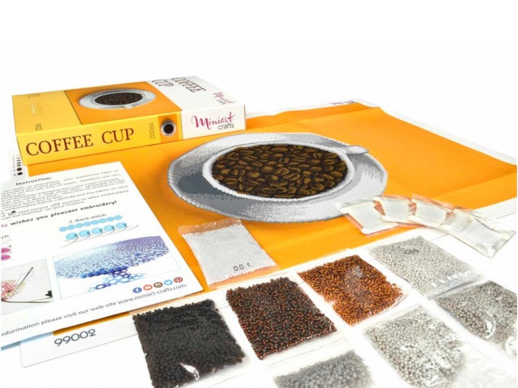 Набор вышивки бисером «Кофейная Чашка» — картинка 3