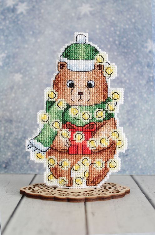 Набор для вышивания «Новогодний мишка» — картинка 2