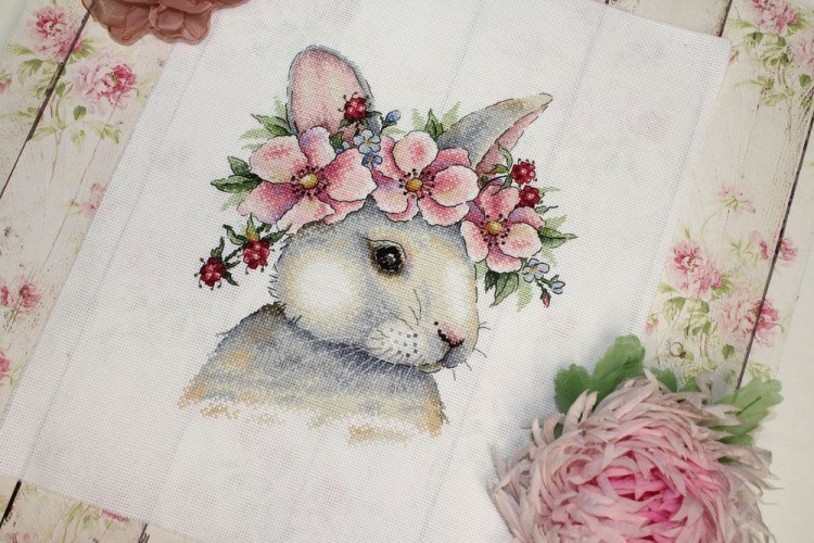 Набор для вышивания «Кролик в цветах» — картинка 4