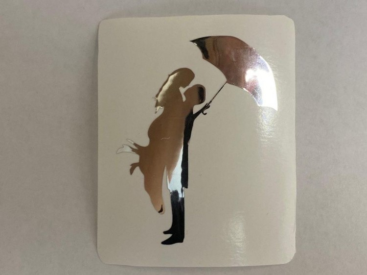 №517 Наклейка (Серебро) Sticker, Art Blong — картинка 2