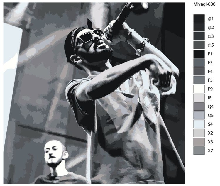 Картина по номерам «Miyagi Мияги 2» — картинка 2