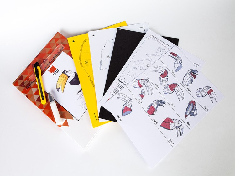 Бумажная модель для склеивания маска «Джокер» — картинка 3