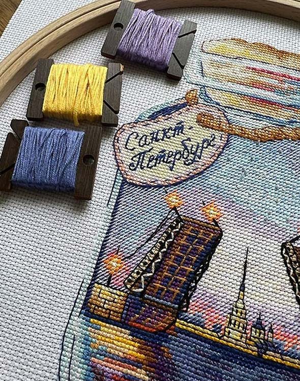 Набор для вышивания «Города в банках. Питер» — картинка 8