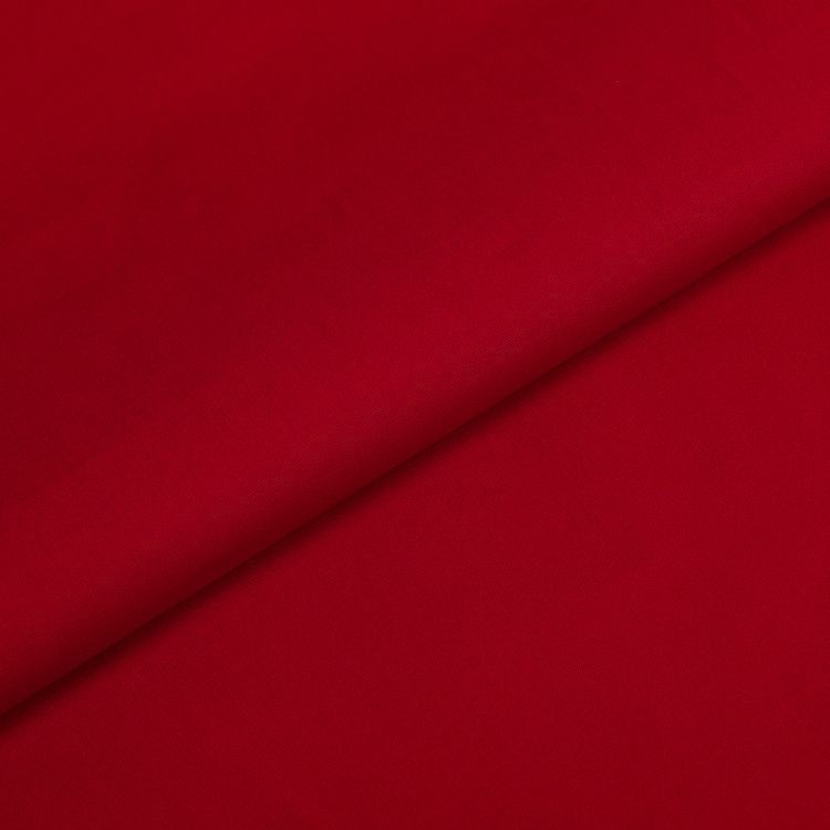 Ткань Поплин стрейч, 1 м х 150 см, 125 г/м², цвет: красный, TBY — картинка 2