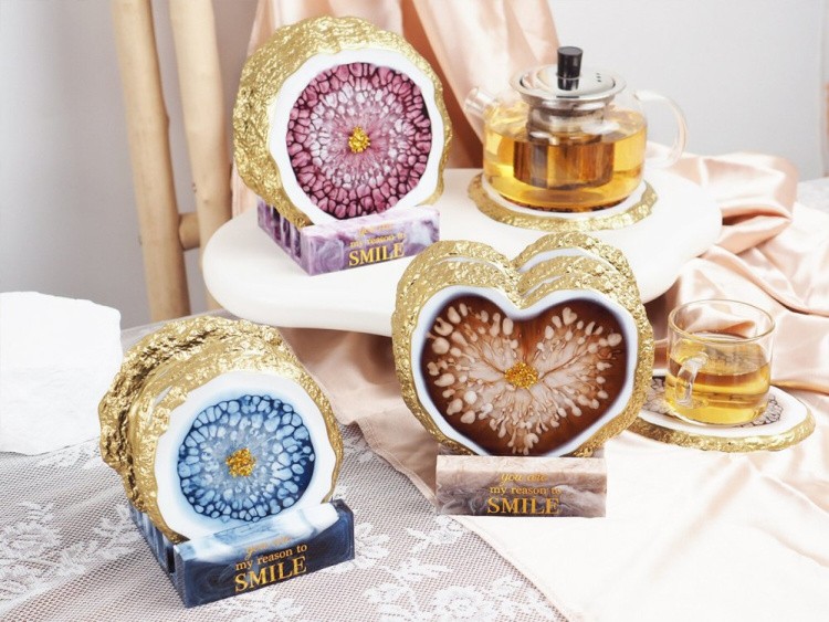 Силиконовый молд - Подстаканник с живым краем, круг d 14,5 см, 1 шт. — картинка 4