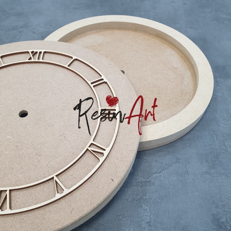 Набор для создания часов на подрамнике 1,6 см (МДФ), d 40 см — картинка 2