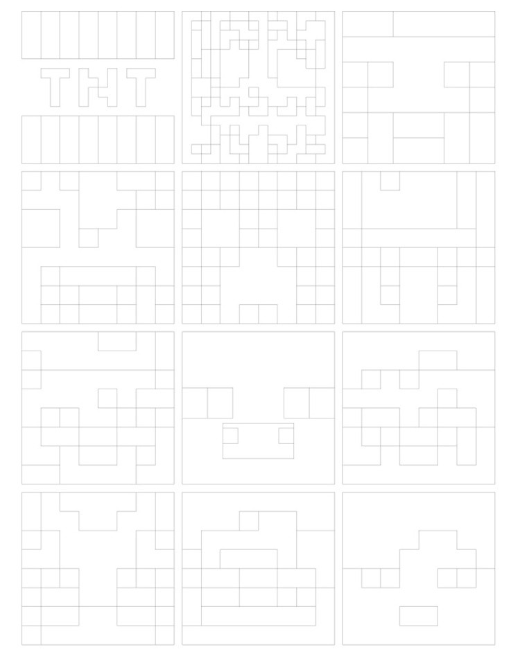 Картина по номерам «Игра Майнкрафт Minecraft: мобы и животные» — картинка 3