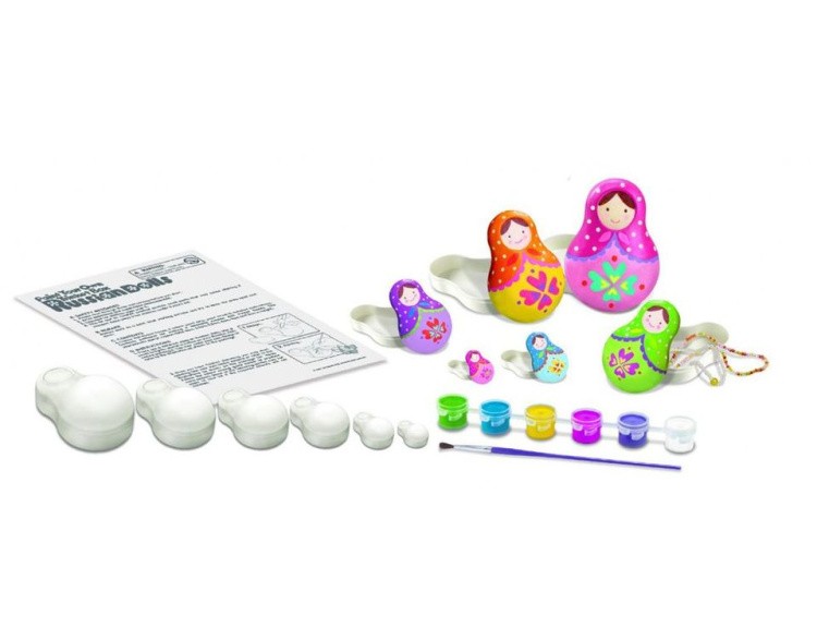 Раскрась куклу «Матрешка», набор 4M — картинка 4