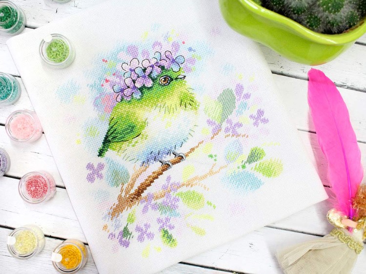 Набор для вышивания «На ветке сирени» — картинка 3