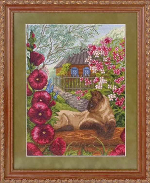 Набор для вышивания «Отдых под мальвой» — картинка 2