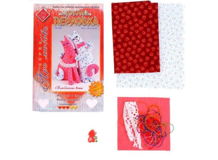 Набор для шитья «Влюбленные коты» — картинка 3