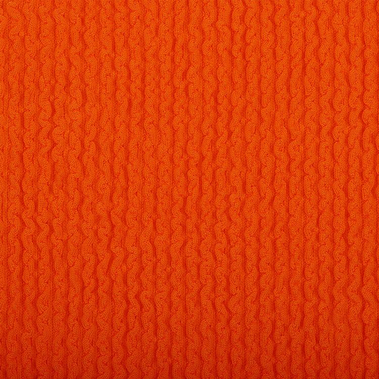 Ткань трикотажная Бифлекс жатка, 3 м, ширина 80 см, 490 г/м², цвет: 13 ярко-оранжевый, TBY — картинка 2