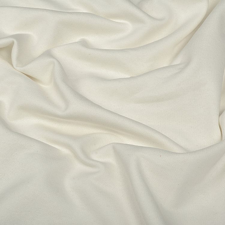 Ткань трикотаж Футер 2х нитка, начес, с лайкрой, 6 м, ширина 200 см, цвет: безе, TBY — картинка 2