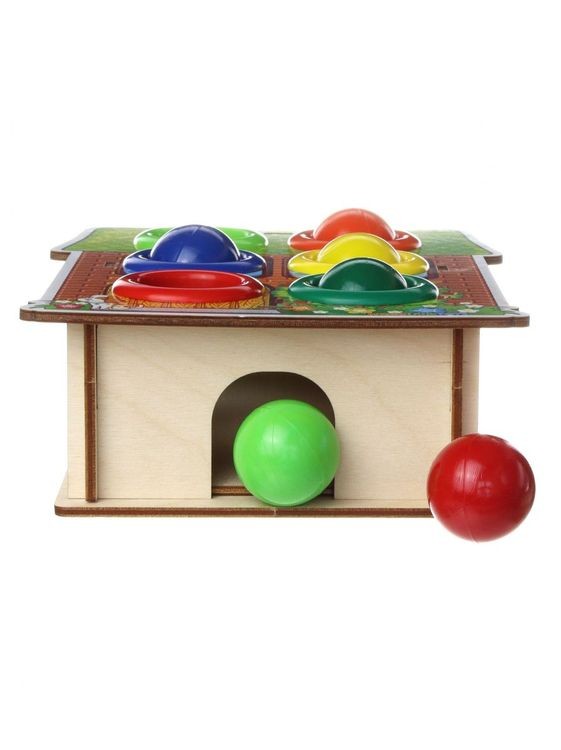 Стучалка цветная «Дом», 6 отверстий — картинка 6