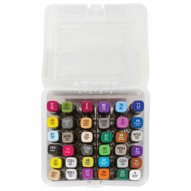 Маркеры для скетчинга двусторонние BRAUBERG ART DEBUT BLACK, цвет: набор 36 цв — картинка 3