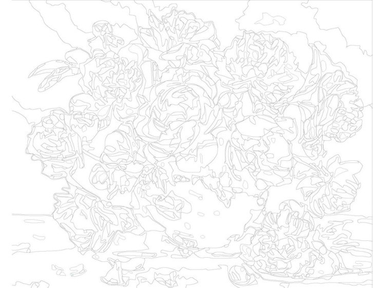 Картина по номерам «Букет пионов» — картинка 3