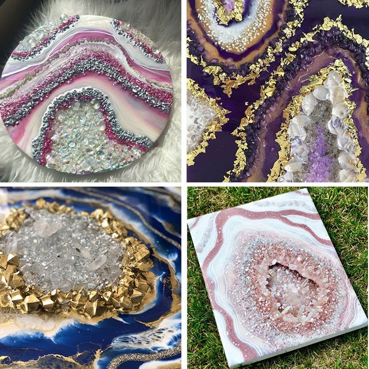 Стеклянная крошка голубая (фракция 7-15 мм), 200 г — картинка 2