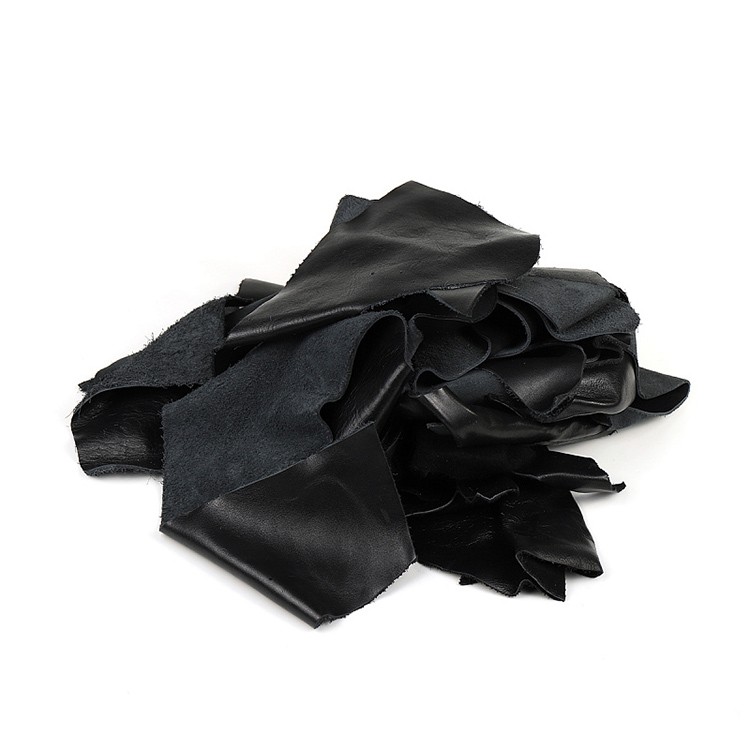 Лоскуты из натуральной кожи толщ. 0,5-2 мм, цвет: черный, Тавро