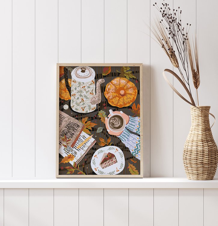 Картина по номерам «Осенний уют» — картинка 5