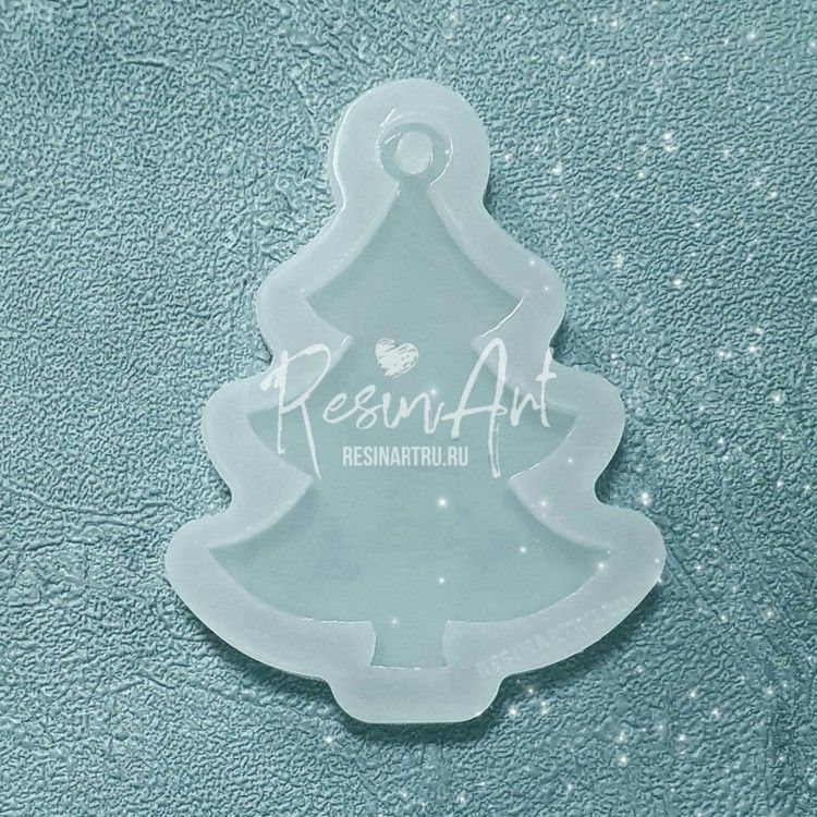 Елочная игрушка Елочка №3 - Силиконовый молд, ResinArt — картинка 2