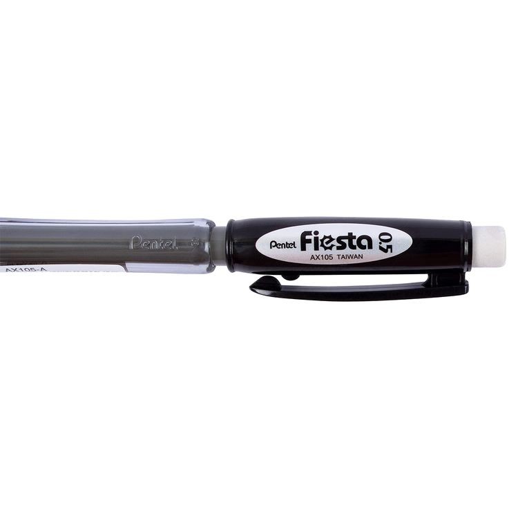 Карандаш автоматический Fiesta 0,5 мм, черный корпус, 12 шт., Pentel — картинка 2