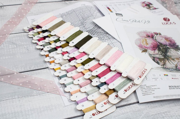 Набор для вышивания «Букет пионов» — картинка 3