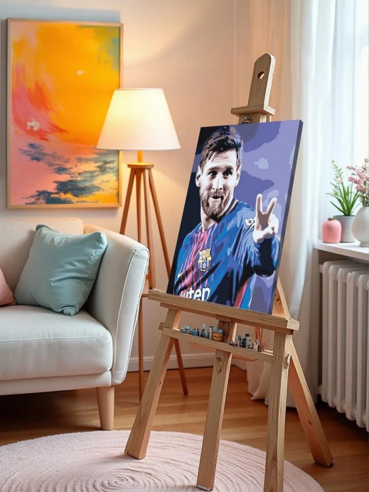 Картина по номерам «Лионель Месси» — картинка 9