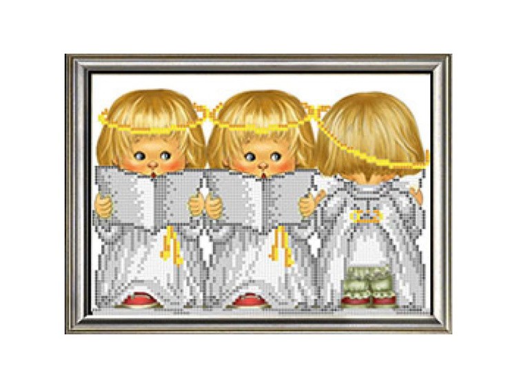 Рисунок на ткани «Певчие ангелочки»
