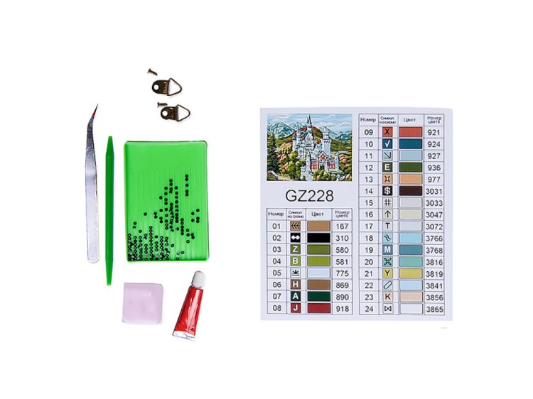 Алмазная вышивка «Беседка у моря» — картинка 3