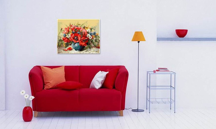 Картина по номерам «Маковая фантазия» — картинка 4