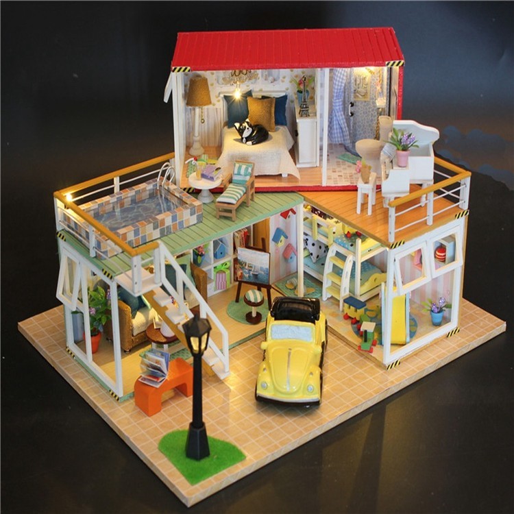 Сборная модель Румбокс. Дом с бассейном и детской — картинка 3