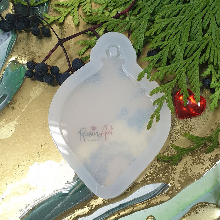 Молд силиконовый Новогодняя игрушка Фонарик, ResinArt — картинка 2