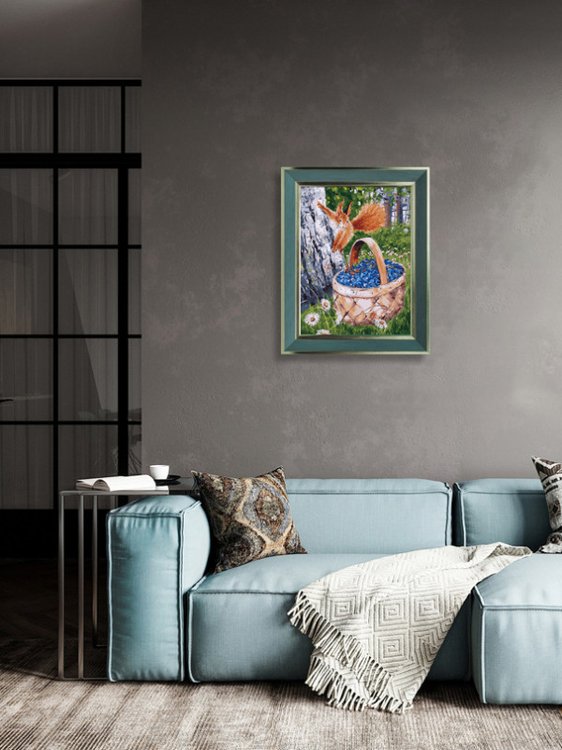 Картина по номерам «Ягодное лукошко» — картинка 8