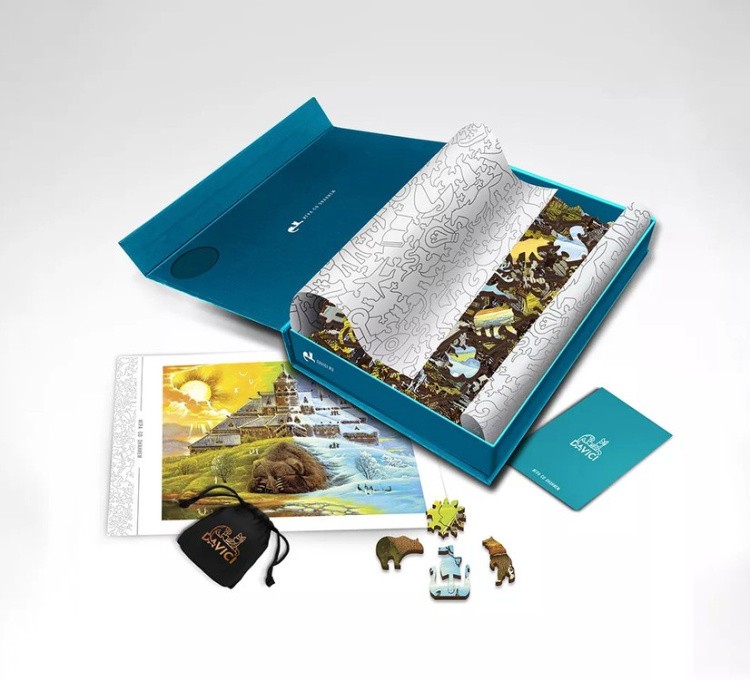 Деревянные пазлы DAVICI «Пробуждение» — картинка 11