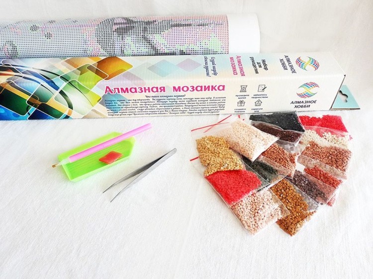 Алмазная вышивка «Бельчонок на ели» — картинка 3