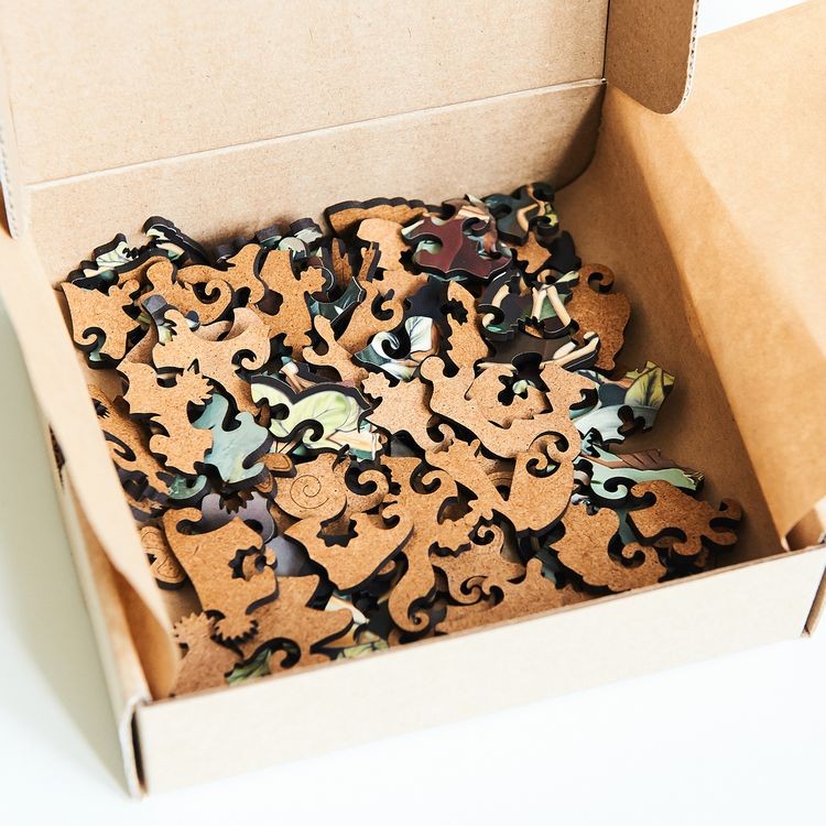 Деревянные фигурные пазлы «Огненный эльф» — картинка 2