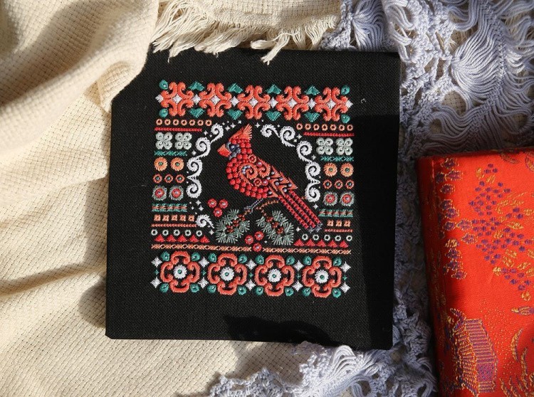 Набор для вышивания «Красный кардинал» — картинка 2