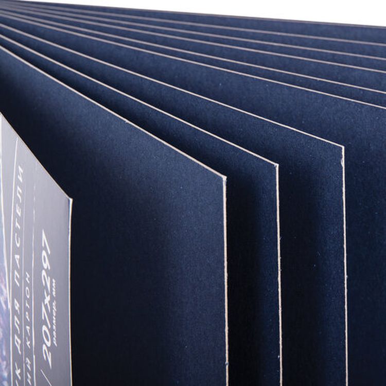 Альбом для пастели, картон цвет: синий, тонированный, 630 г/м2, 207x297 мм, 10 л., BRAUBERG ART CLASSIC — картинка 3