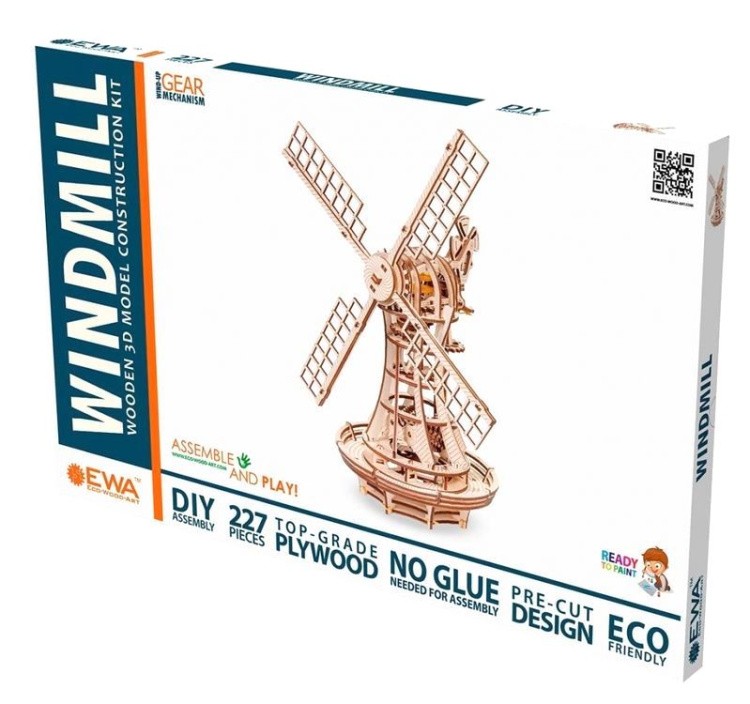 Сборная модель 3D «Ветряная мельница», Eco Wood Art — картинка 8