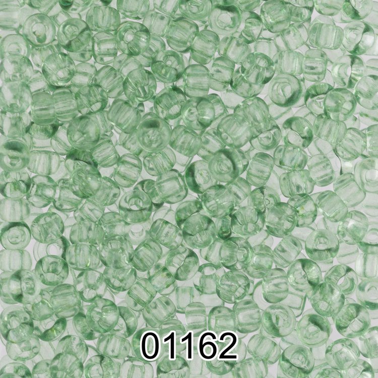 Бисер Чехия круглый 5 10/0, 2,3 мм, 500 г, цвет: 01162 зеленый