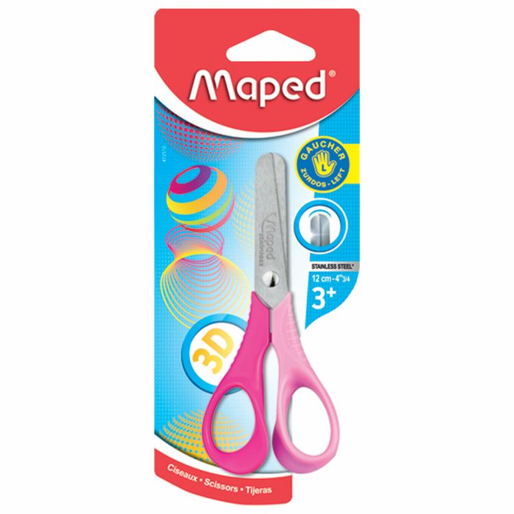 Ножницы «Vivo 3D», 12 см, для левши, закругленные, MAPED — картинка 2