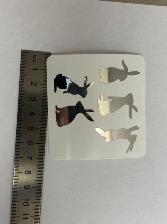 №520 Наклейка (Серебро) Sticker, Art Blong — картинка 3