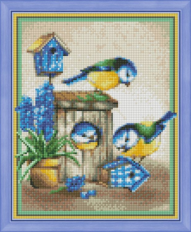 Алмазная вышивка «Дружные синички» — картинка 2