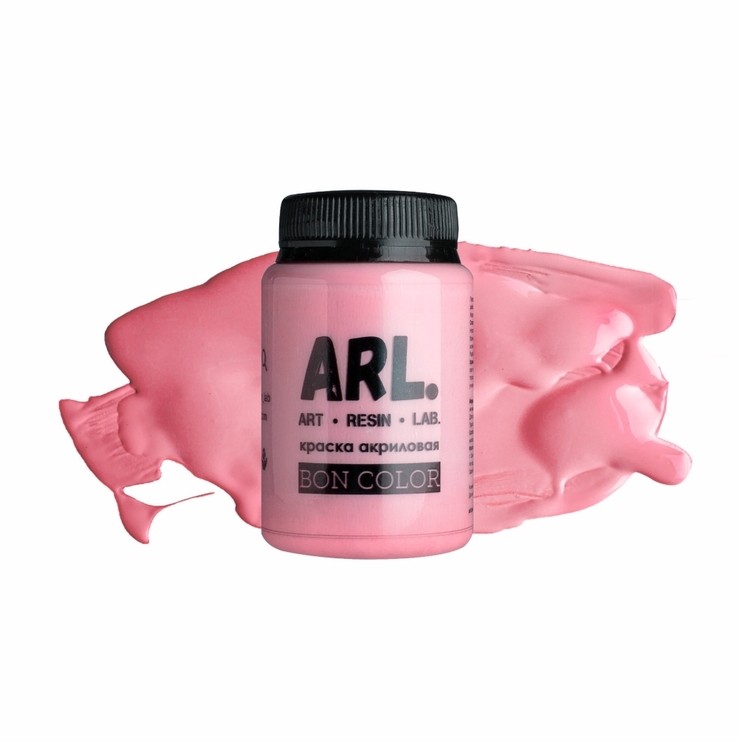 Краска акриловая ARL BON COLOR Розовый Фламинго 100 мл, Art Resin LAB
