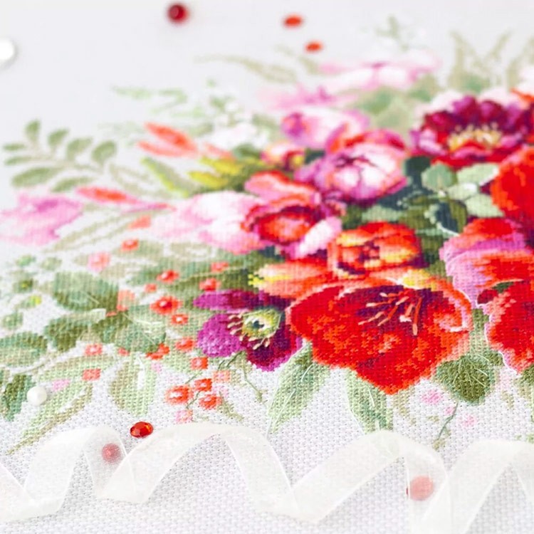 Набор для вышивания «Букет с амариллисом» — картинка 8