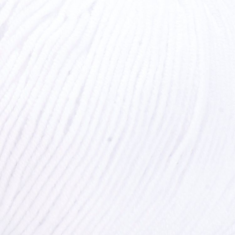 Пряжа YarnArt Jeans (62), ультра белый, 5 шт. по 50 г — картинка 2