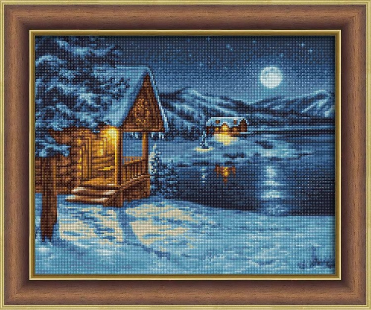 Алмазная вышивка «Январское полнолуние» — картинка 3