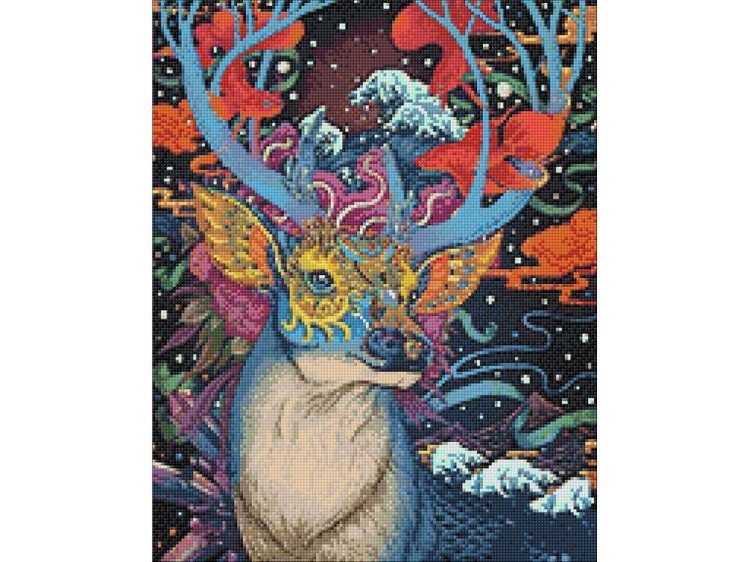 Алмазная вышивка «Волшебный олень» — картинка 3