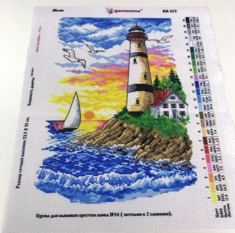 Рисунок на ткани «Маяк» — картинка 2