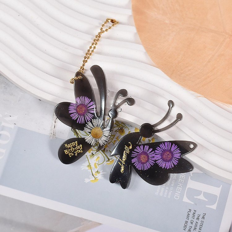 Силиконовый молд - Брелки бабочки, 18x10см, 1 шт. — картинка 3